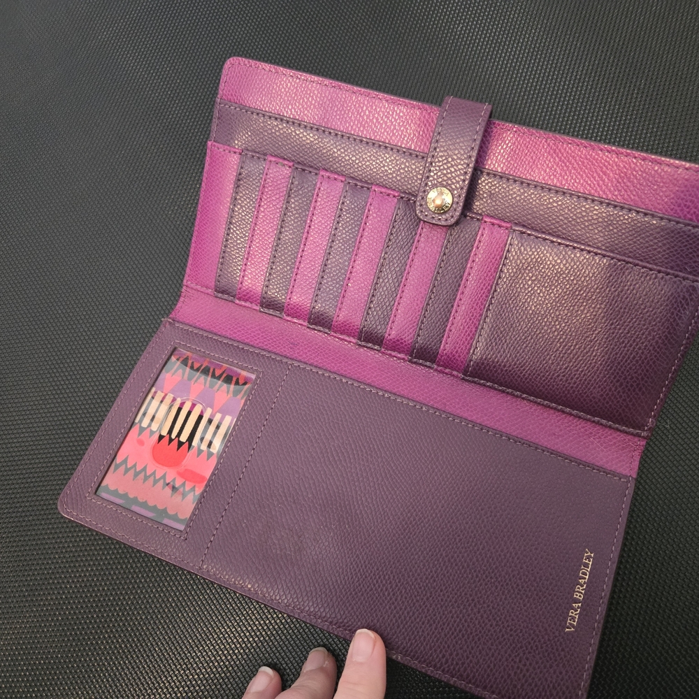 Vera Bradley Purple and Pink Women's Wallet